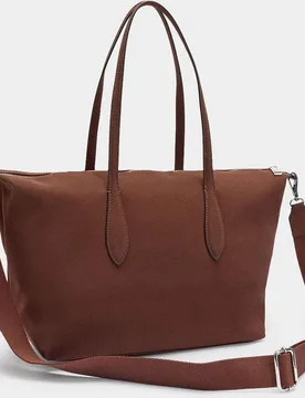 Shopper multiposición con cierre de cremallera y detalle de flor - Parfois - FashionsVida