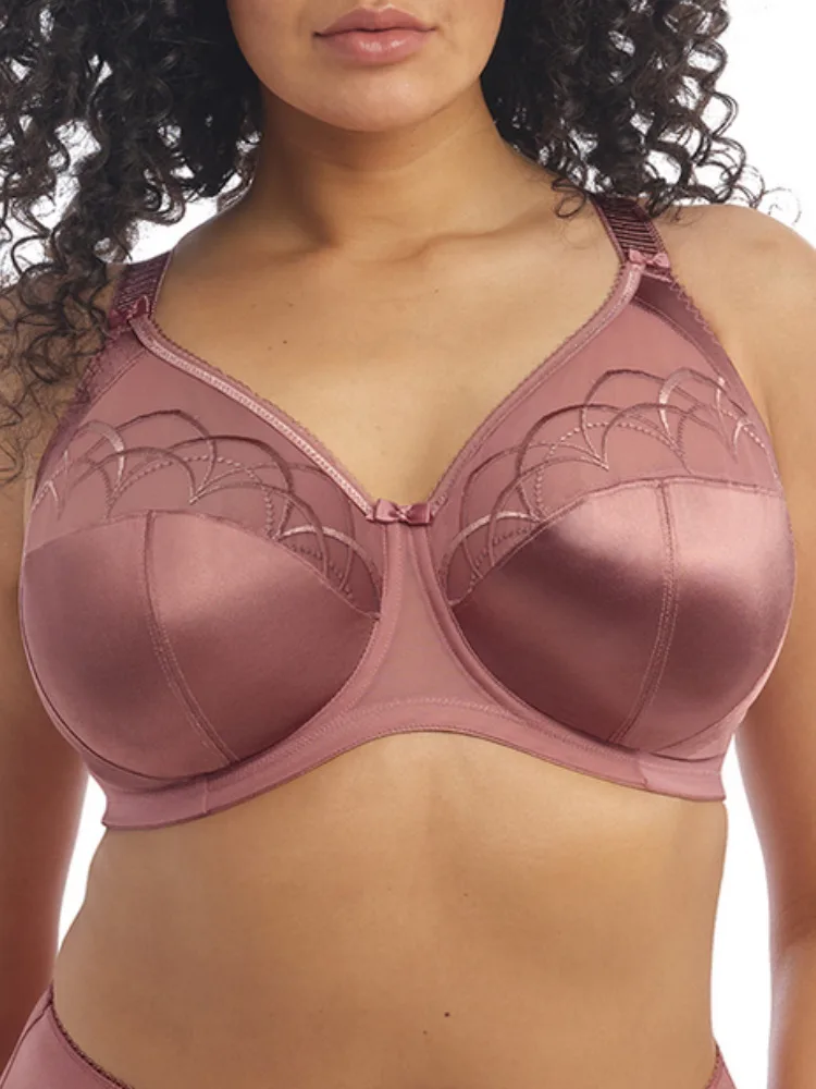 Womens Cate Bra Side Support Full Cup Underwired - Pink Polyamide - Size 42e - Elomi - FashionsVida