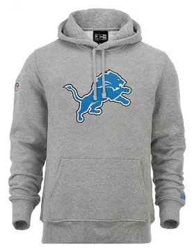 Felpa Con Cappuccio Nfl Regular Detroit Lions Grey Med L