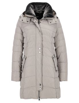 Jacke mit Webpelz female
