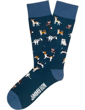Calcetines de hombre cortos azules - Jimmy Lion - FashionsVida