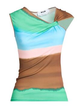 Msgm Top Mujer Marrón 36 Mujer