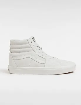 Unisex Sk8-Hi Sneakers - Dark Grey Leather - Size Uk 2.5 - Vans - FashionsVida