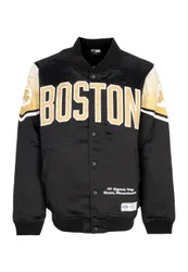 Giubbotto Bomber Uomo Nba Ce Snap Satin Jacket Boscel Black/original Team Colors