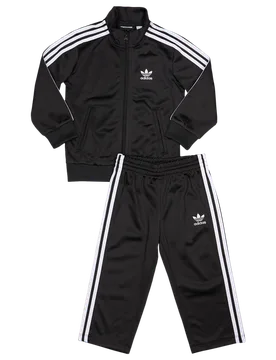 Firebird Unisex Tracksuits - Black - Size 9 - 12 Months - Cotton Canvas - Black - Size: 9 - 12 Months - Adidas - FashionsVida