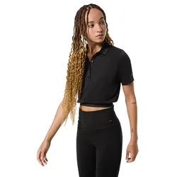 Polo à Manches Courtes Crop Regular Fit Jet Black XL