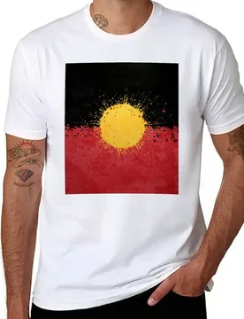 Abstract Australian Aboriginal Flag Art, Australian Aboriginal For People, Australian Designs, Art Oil Paint T-Shirt - Aliexpress - FashionsVida