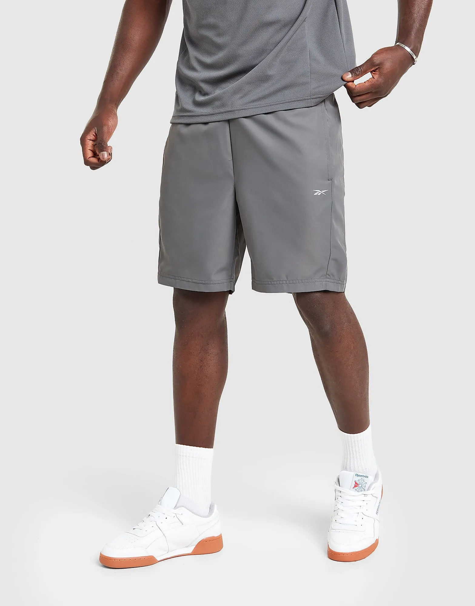Milton Poly Shorts - Herren, Grau - male - Size: XS - Reebok - FashionsVida