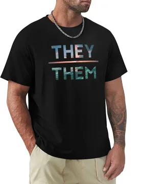 They/Them Ocean Design T-Shirt Christmas Casual Tee Shirt - Aliexpress - FashionsVida