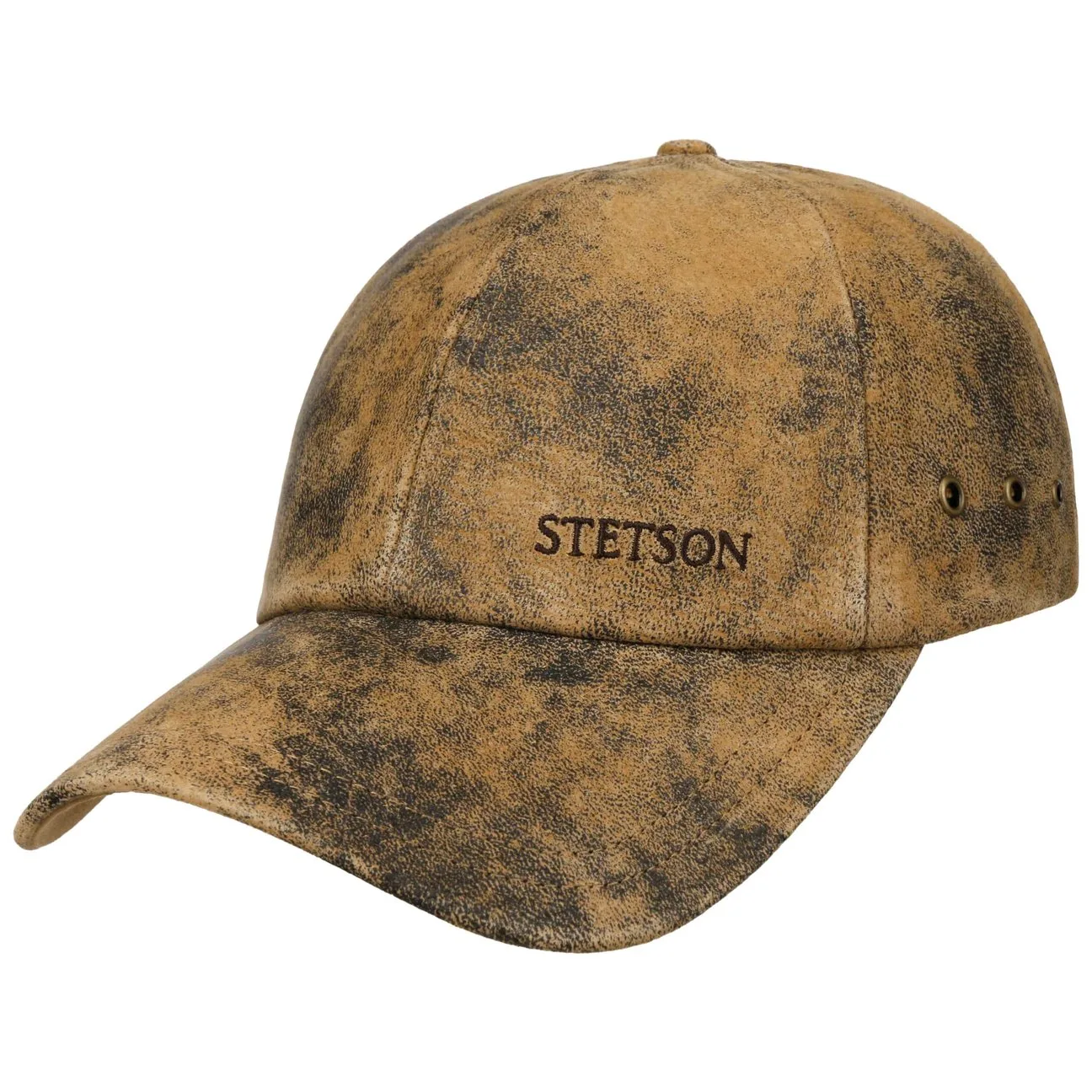 Rawlins Pigskin Baseball Cap by - brown - Size: One Size - Stetson - FashionsVida