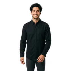 Camicia A Maniche Lunghe Oxford Black L