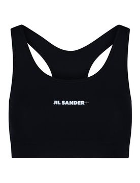Jil Sander Top sportivo con logo