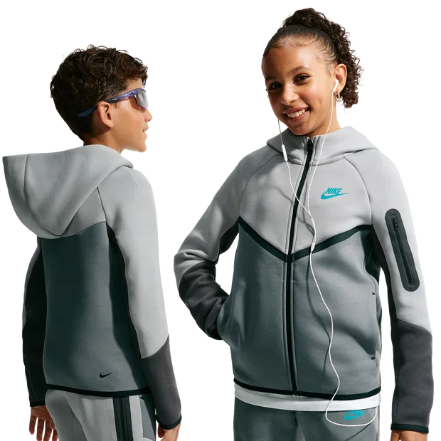 Tech Kid's Hoodies - Grey - Size - Grey - Size: Large - Nike - FashionsVida