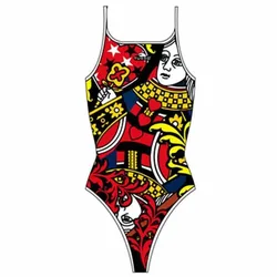 Big Queen Thin Strap Swimsuit Multicolor 7-8 Years Girls