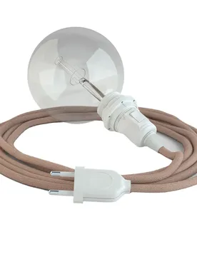 Cables Lampe Suspendue Pour Abat-jour Rd71 Zigzag 3 M Ancient Pink / White One Size