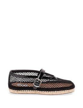 Alaia Fishnet Espadrille Sandals