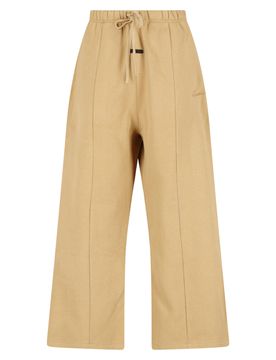 Men's Essential Tapered Lounge Trousers in Cotton-Poly Blend