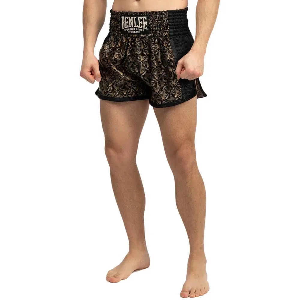 Shorts De Boxe Thaï Goldstone Black / Gold M - Benlee - FashionsVida