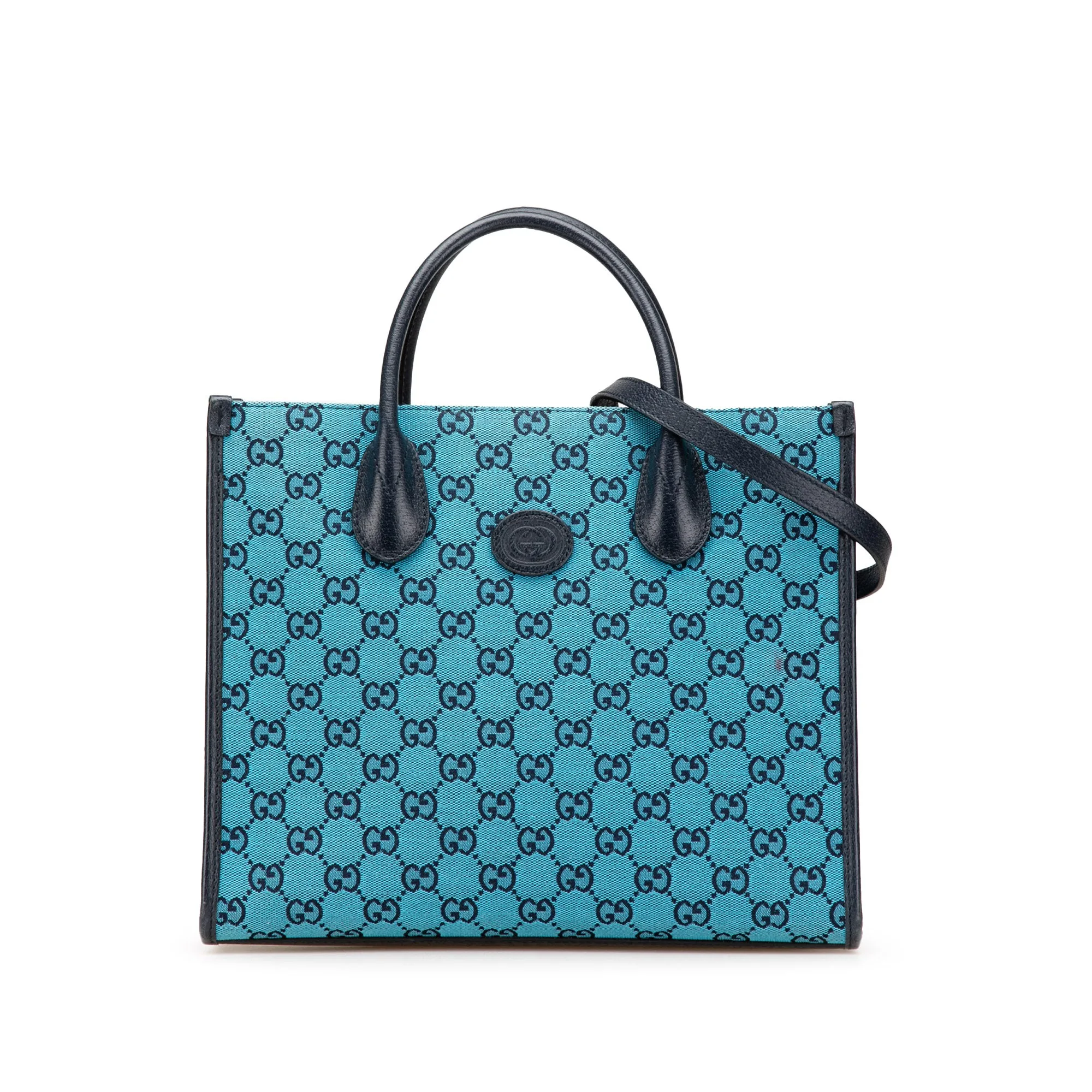 Small GG Canvas Interlocking G Tote - Gucci - FashionsVida