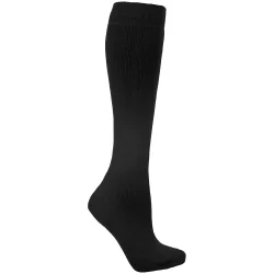 Mens Adults Unisex Tubular Luxury Wool Blend Ski Tube Socks (Black) - Size Uk 4