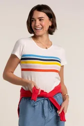 Shore Womens Stripe T-Shirt - - Size: 18