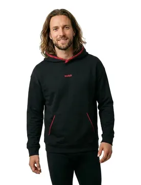 Hugo Felpa Con Cappuccio Noah 10280921 Red Black M