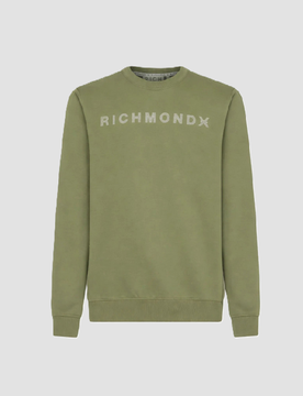 John Richmond felpa uomo verde
