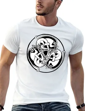 Celtic Kitties at a Bath T-Shirt t shirts for man graphic funny t shirts cotton 100% man graphic t shirt T-shirt - Aliexpress - FashionsVida