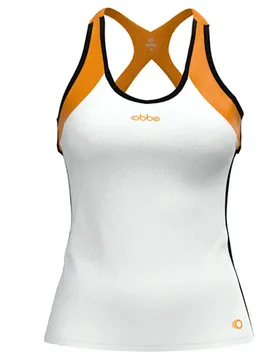 Auckland Sleeveless T-shirt Orange / White / Black XL - Obbe Sport - FashionsVida