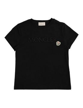 T-shirt in cotone logo-patch