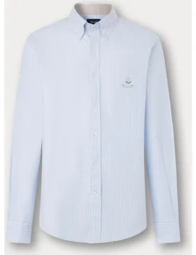 Camisa de hombre clásica de algodón fit club con diseño de rayas - FACONNABLE - FashionsVida