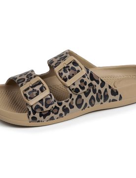 Mules claquettes ajustable Léopard léopard beige 37