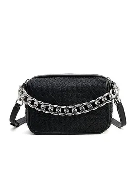 Ledertasche - Umhängetasche EMILY schwarz ONE SIZE damen - LES VISIONNAIRES - FashionsVida