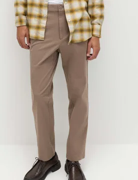 The Ultimate Regular Fit Chinos Mocha male - M&S - FashionsVida