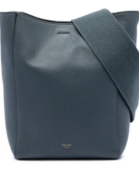Small Soft Grained Calfskin Seau Sangle Bucket Bag - Celine - FashionsVida