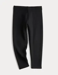 Regular Fit Fleece Lined Leggings (2-8 Yrs) Black female