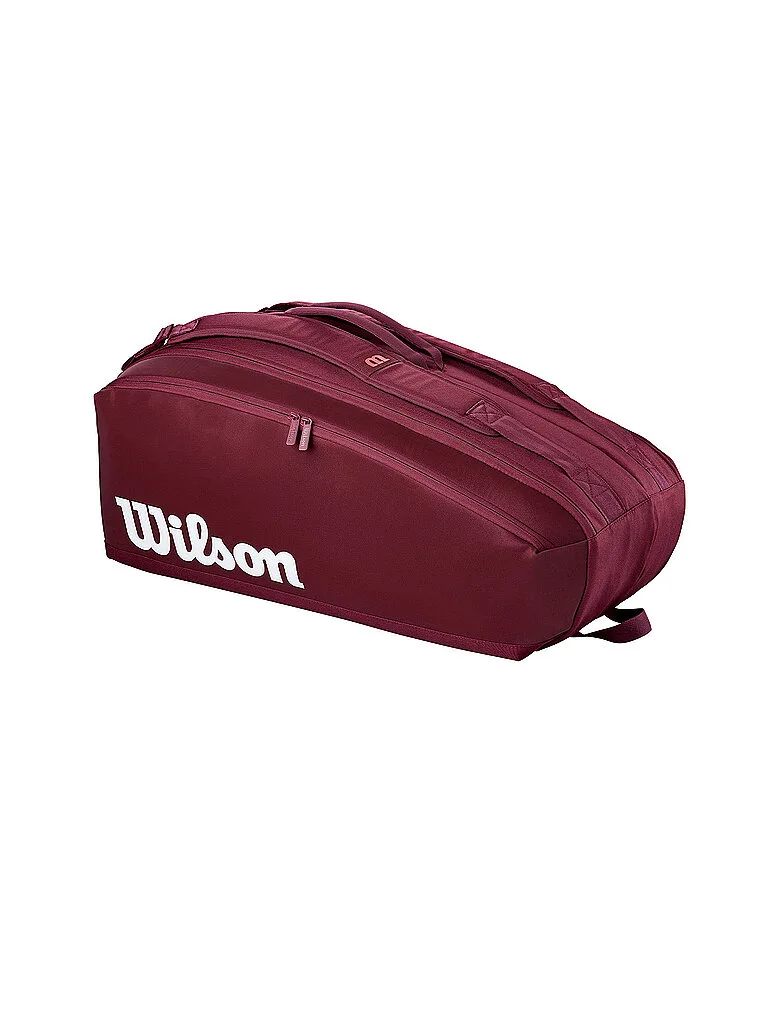 Bolsas de tenis Defyer V1 9er rojo oscuro - Wilson - FashionsVida
