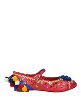 DOLCE&GABBANA Ballerina Mädchen 9-16 jahre Rot 34,35,36 Mädchen 9-16 jahre