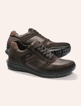Aquastop Sneaker, , Farbe Braun, 43, wasserdicht dank Aquastop mit Reißverschluss Herren - Walbusch - FashionsVida
