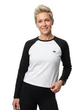 Haut à Manches Longues Essential Logo Baseball Optic / Black M