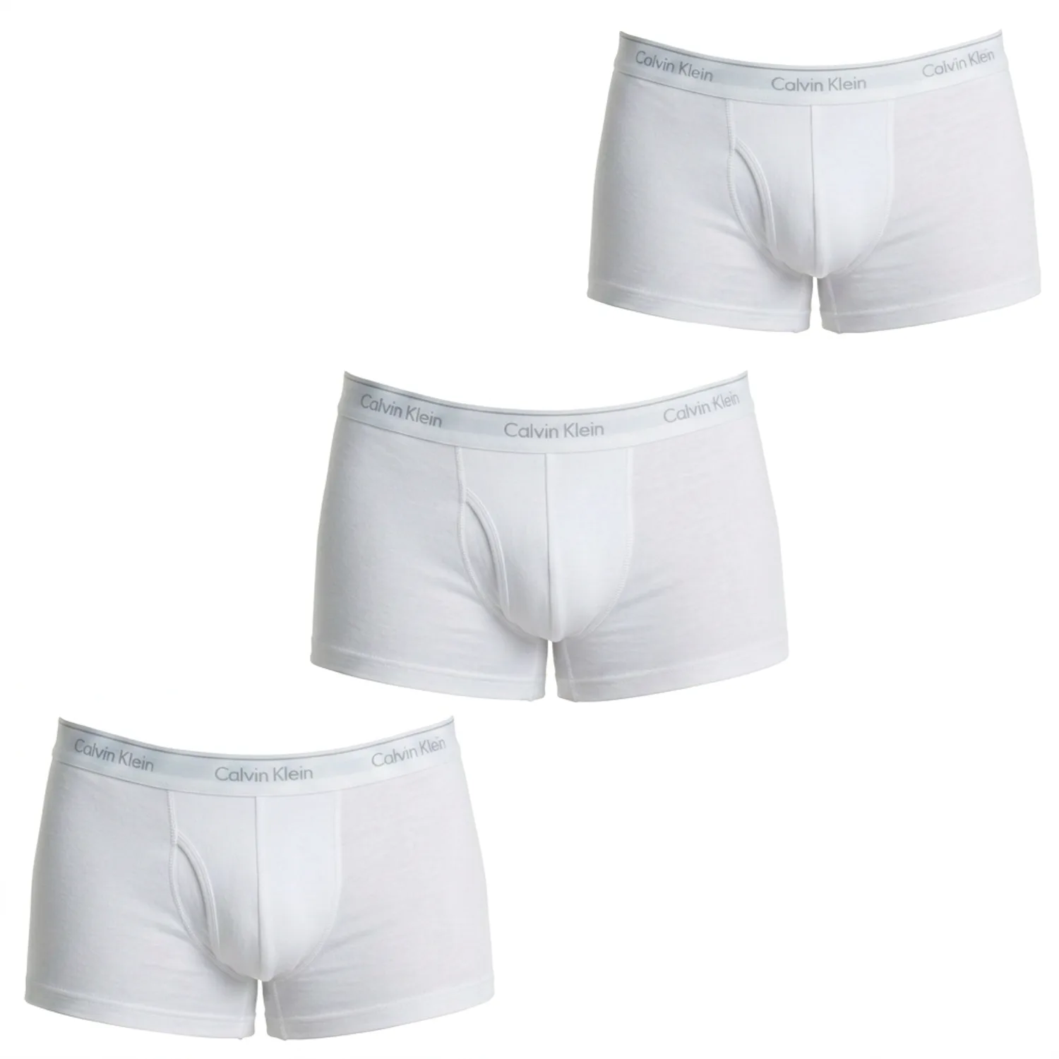Pack 3 Mens Boxer Cotton Classics Nb4002a - White - Size X-Large - Calvin Klein - FashionsVida