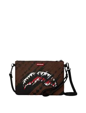 Pochette a tracolla grunge imbrattata