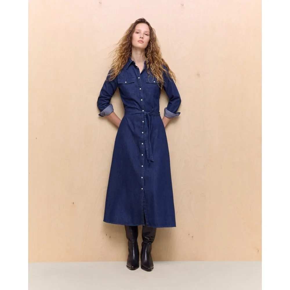 Easy Wear - Vestido denim camisero - Easy Wear - FashionsVida