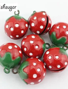 Colors Enamel Copper Strawberry Cartoon Bell Charms DIY Craft Pendant Decor - Aliexpress - FashionsVida
