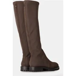 Botas de mujer en tejido tecnológico elástico y velour