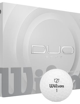 Golfbälle DUO Soft - 12er Pack, weiss