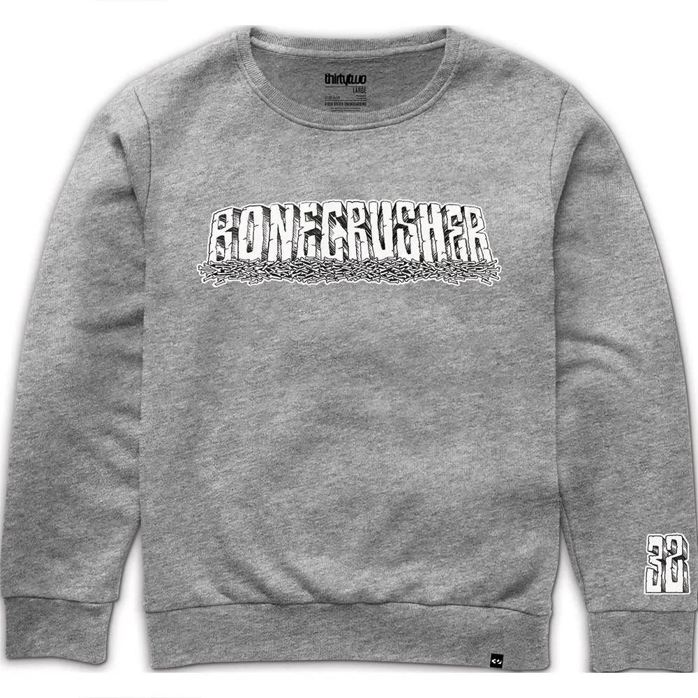 Sweat-shirt Bonecrusher Crew Grey / Heather S - ThirtyTwo - FashionsVida