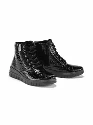 Schnürstiefelette Luftpolster - Schwarz - female - Size: 39