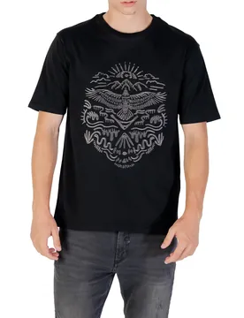 Herren T-Shirt Schwarz 488689