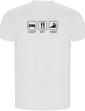 T-shirt à Manches Courtes Sleep Eat And Swim Eco - Kruskis - FashionsVida